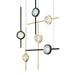 Eurofase 47255-036 Barletta 32" Gold-Black Mix LED Chandelier