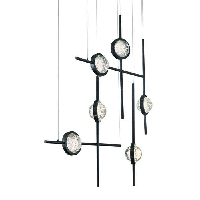 Eurofase 47255-029 Barletta 32" Anodized Black LED Chandelier