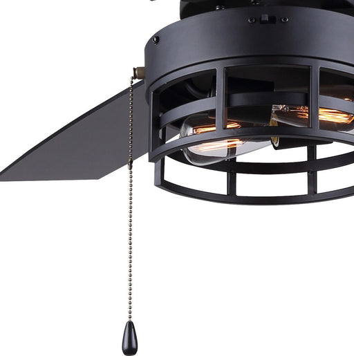 Ceiling Fan Canarm CF42ATT3BK Attley 42 Inch Ceiling Fan in Black Canarm