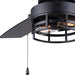 Ceiling Fan Canarm CF42ATT3BK Attley 42 Inch Ceiling Fan in Black Canarm