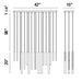 Eurofase 31446-023 Santana 42" Satin Nickel LED Chandelier
