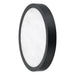 Flush Mount Thesis 207612A Argyle 12 inch Textured Black and Natural Alabaster 5CCT LED Flush Mount THESIS