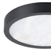 Flush Mount Thesis 207612A Argyle 12 inch Textured Black and Natural Alabaster 5CCT LED Flush Mount THESIS