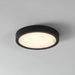 Flush Mount Thesis 207612A Argyle 12 inch Textured Black and Natural Alabaster 5CCT LED Flush Mount THESIS