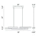 Eurofase 37065-010 Cameno 55" Matte Black LED Chandelier