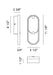 Eurofase 48954-020 Noga 11" Matte Black LED Wall Sconce