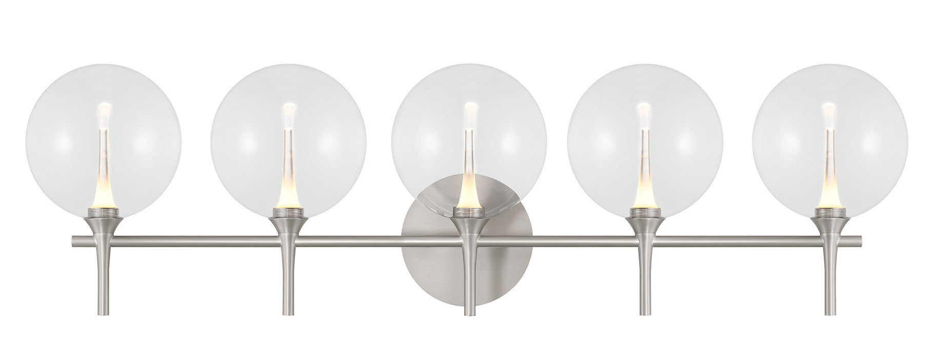 Eurofase 48920-018 Iissa 5-Light Satin Nickel LED Vanity Light