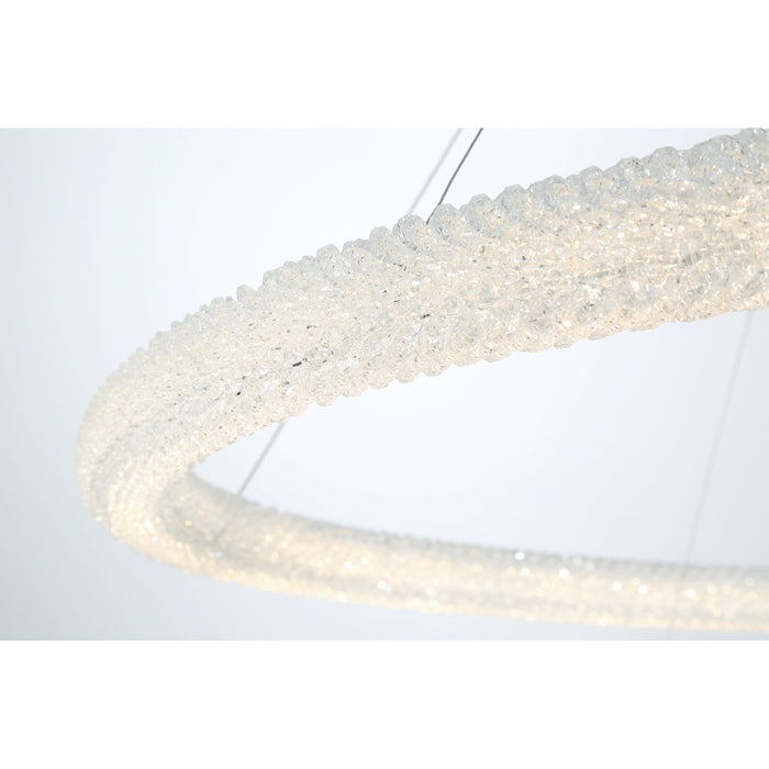 Eurofase 43927-012 Sassi 60" Chrome LED Chandelier