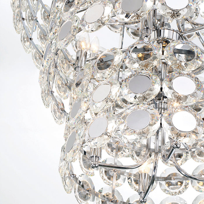 Eurofase 44289-010 Perrene 45" Chrome Chandelier