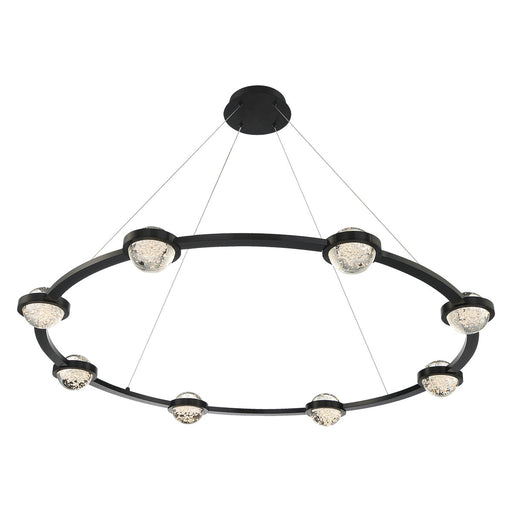 Eurofase 39309-013 Circolo 48" Matte Black LED Chandelier