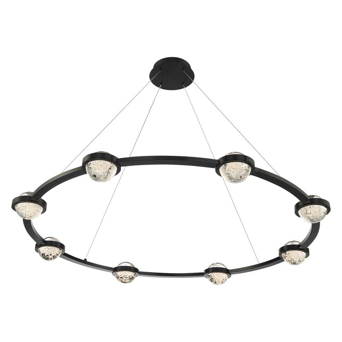 Eurofase 39309-013 Circolo 48" Matte Black LED Chandelier