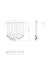 Eurofase 50129-027 Cambre 50" Antique Brass LED Chandelier