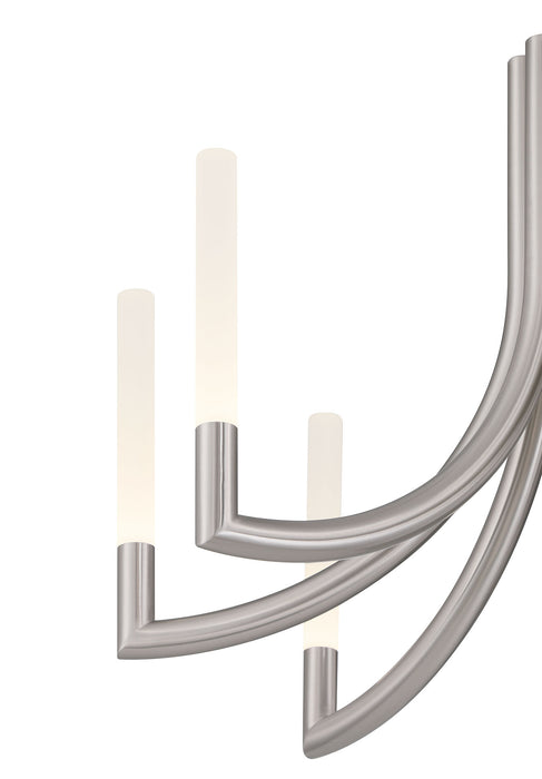Eurofase 49010-022 Olette 24" Brushed Nickel LED Chandelier