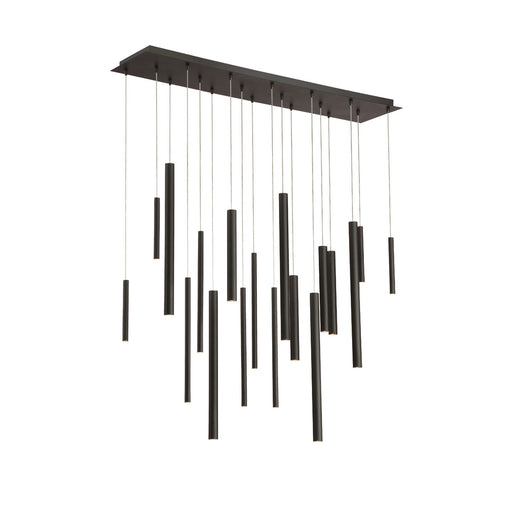 Eurofase 31446-013 Santana 42" Matte Black LED Chandelier