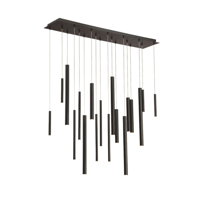 Eurofase 31446-013 Santana 42" Matte Black LED Chandelier