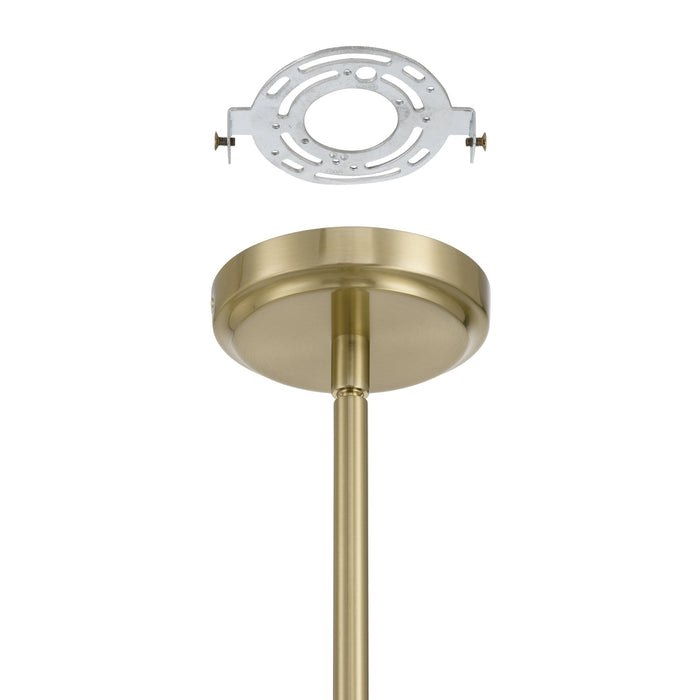Chandelier Thesis 207257A Dahlia 36 inch 8 light Brass Chandelier with Opal Glass Shades THESIS