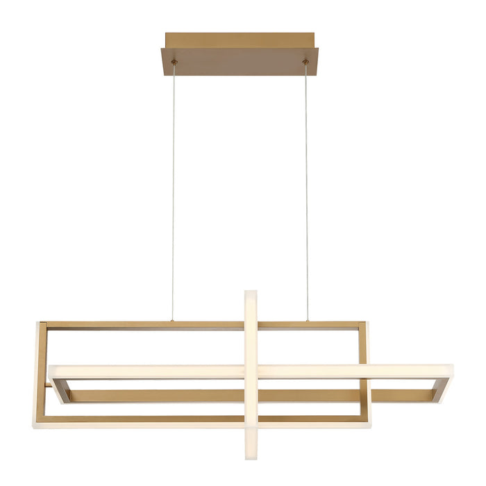 Eurofase 39323-026 Bordo 38" Satin Gold Paint LED Chandelier