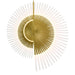Eurofase 47126-015 Voltik 59" Matte Gold LED Chandelier