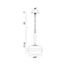 Eurofase 37197-021 Nottingham 20" Polished Nickel Pendant Light