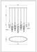 Eurofase 43861-024 Ecrou 44" Matte Black LED Chandelier