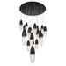 Eurofase 43860-025 Ecrou 40" Matte Black LED Chandelier