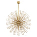 Eurofase 43865-025 Dendelio 54" Matte Gold Chandelier
