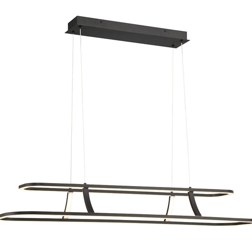 Eurofase 43877-010 Cadoux 44" Matte Black LED Chandelier