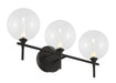 Eurofase 48915-014 Iissa 3-Light Matte Black LED Vanity Light