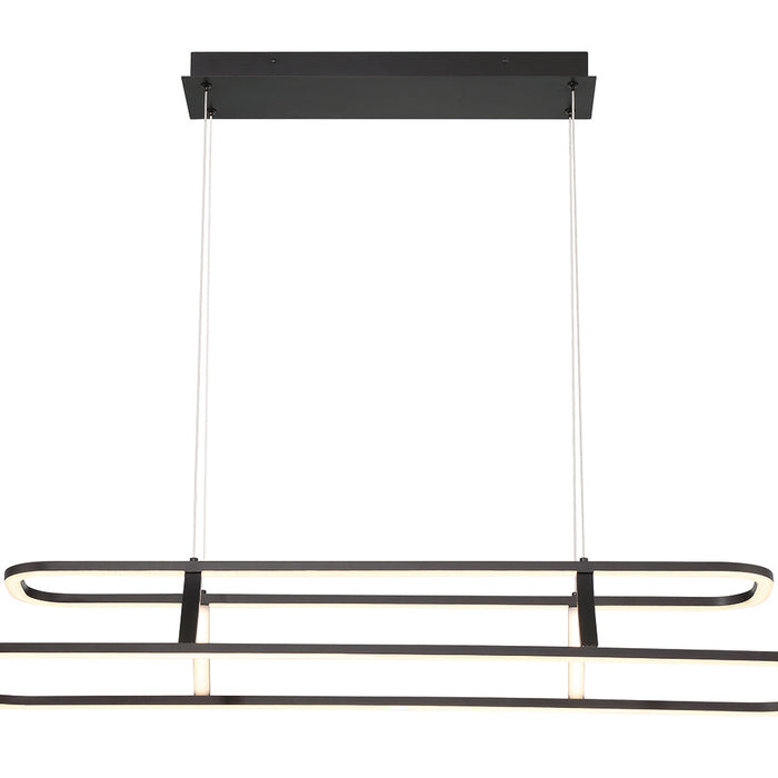 Eurofase 43877-010 Cadoux 44" Matte Black LED Chandelier