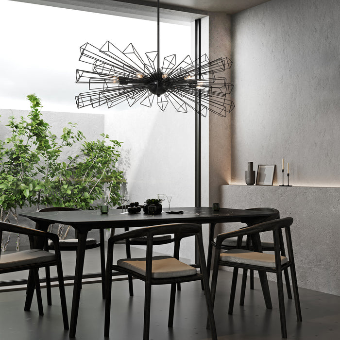 Eurofase 46761-019 Dendelio 45" Matte Black Chandelier