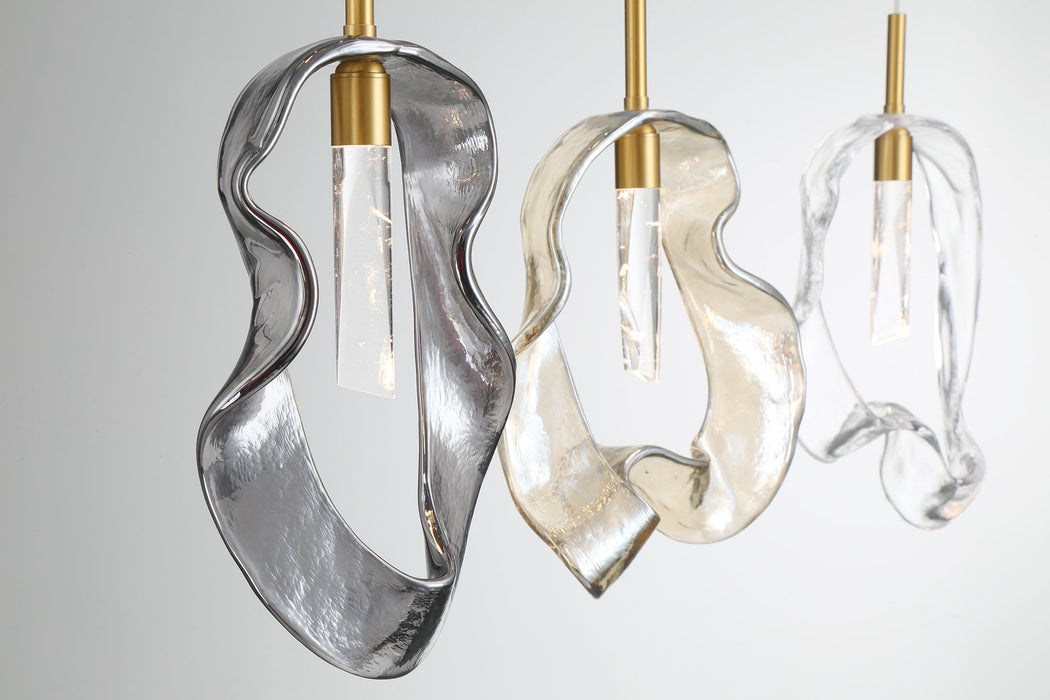 Eurofase 49239-010 Norah 51" Gold LED Chandelier