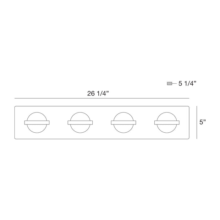 Eurofase 37070-021 Ryder 26" Gold LED Vanity Light