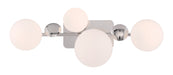 Eurofase 49086-027 Vine 4-Light Polished Nickel LED Vanity Light