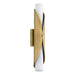 Wall Sconce Thesis 207618A Crescendo 24 inch 2 light Natural Brass Wall Sconce with Alabaster Glass THESIS