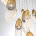 Eurofase 43860-036 Ecrou 40" Satin Gold Paint LED Chandelier