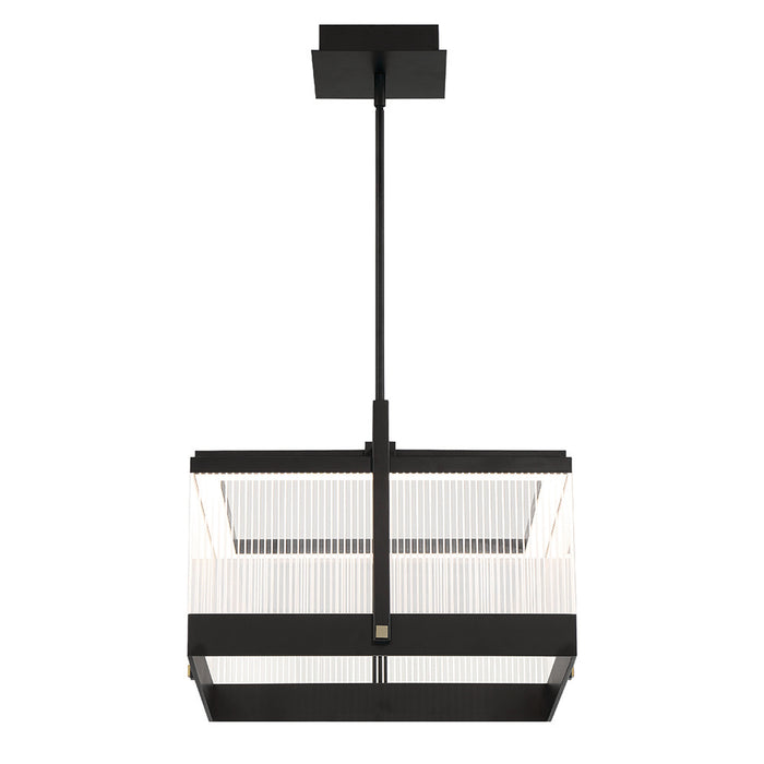 Eurofase 44256-012 Tye 20" Matte Black LED Chandelier
