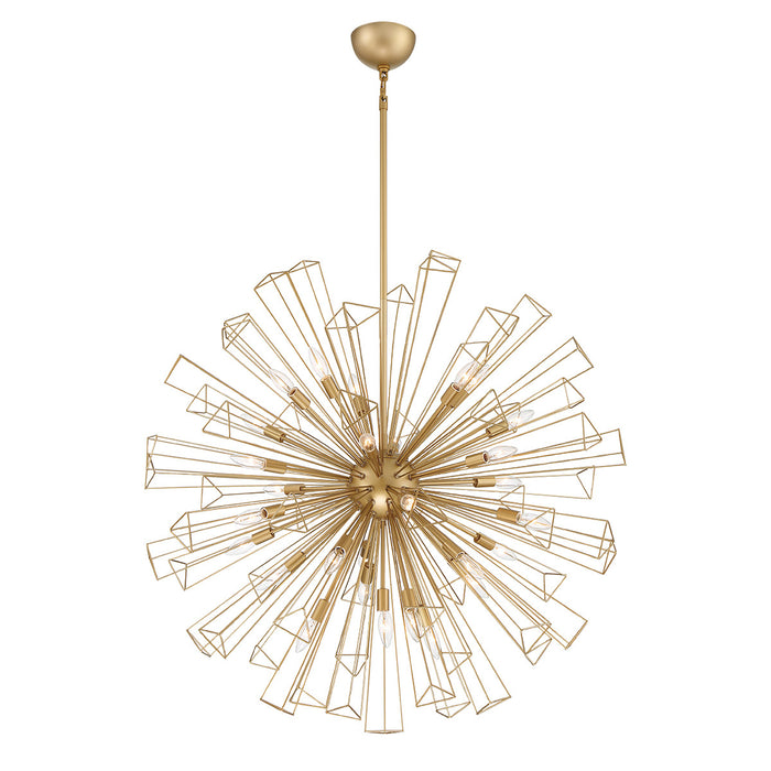 Eurofase 43864-024 Dendelio 40" Matte Gold Chandelier