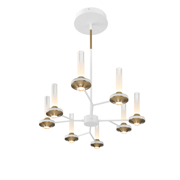 Eurofase 45714-023 Torcia 36" Matte White LED Chandelier