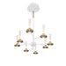 Eurofase 45714-023 Torcia 36" Matte White LED Chandelier