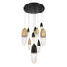 Eurofase 43859-041 Ecrou 30" Gold-Black Mix LED Chandelier