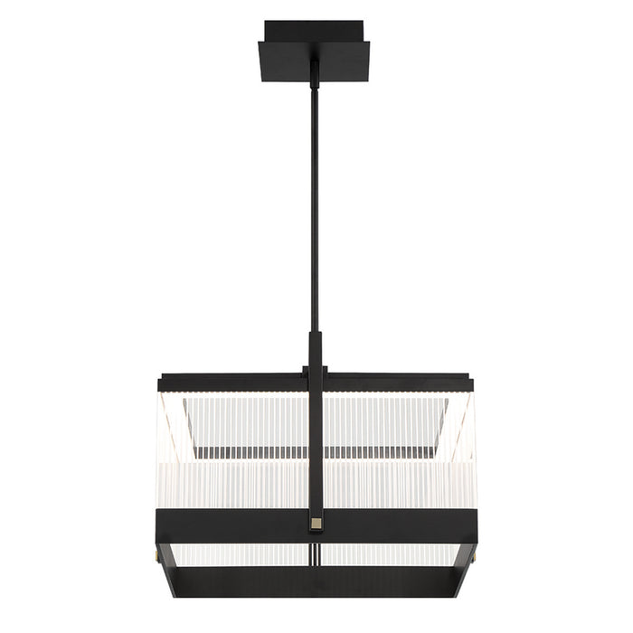 Eurofase 44256-012 Tye 20" Matte Black LED Chandelier