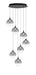 Eurofase 48929-028 Iissa 21" Matte Black LED Chandelier