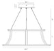 Eurofase 43885-022 Cadoux 20" Matte Gold LED Chandelier