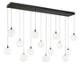 Eurofase 48940-016 Iissa 72" Gold-Black Mix LED Chandelier
