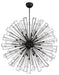 Eurofase 43865-017 Dendelio 54" Matte Black Chandelier