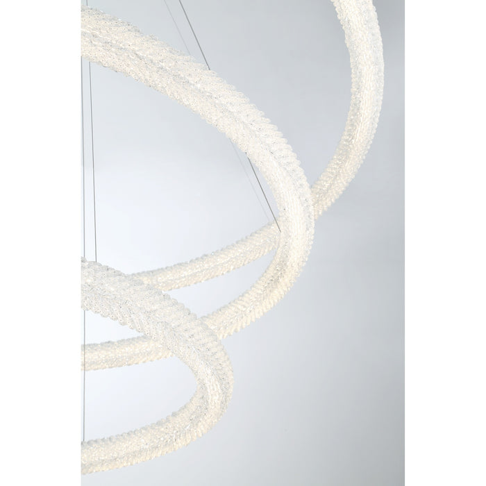 Eurofase 43927-012 Sassi 60" Chrome LED Chandelier