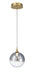 Eurofase 50251-025 Iissa 6" Gold LED Pendant Light