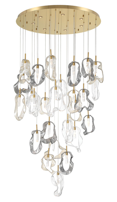 Eurofase 49238-013 Norah 39" Gold LED Chandelier