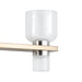 Vanity Light Thesis 207677A Amelia 34 inch 8 light Champagne Gold and Polished Nickel 5CCT LED Vanity Light with Clear and Clear Ribbed Glass THESIS