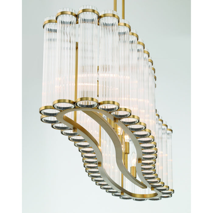 Eurofase 47240-018 Glasbury 52" Gold Chandelier
